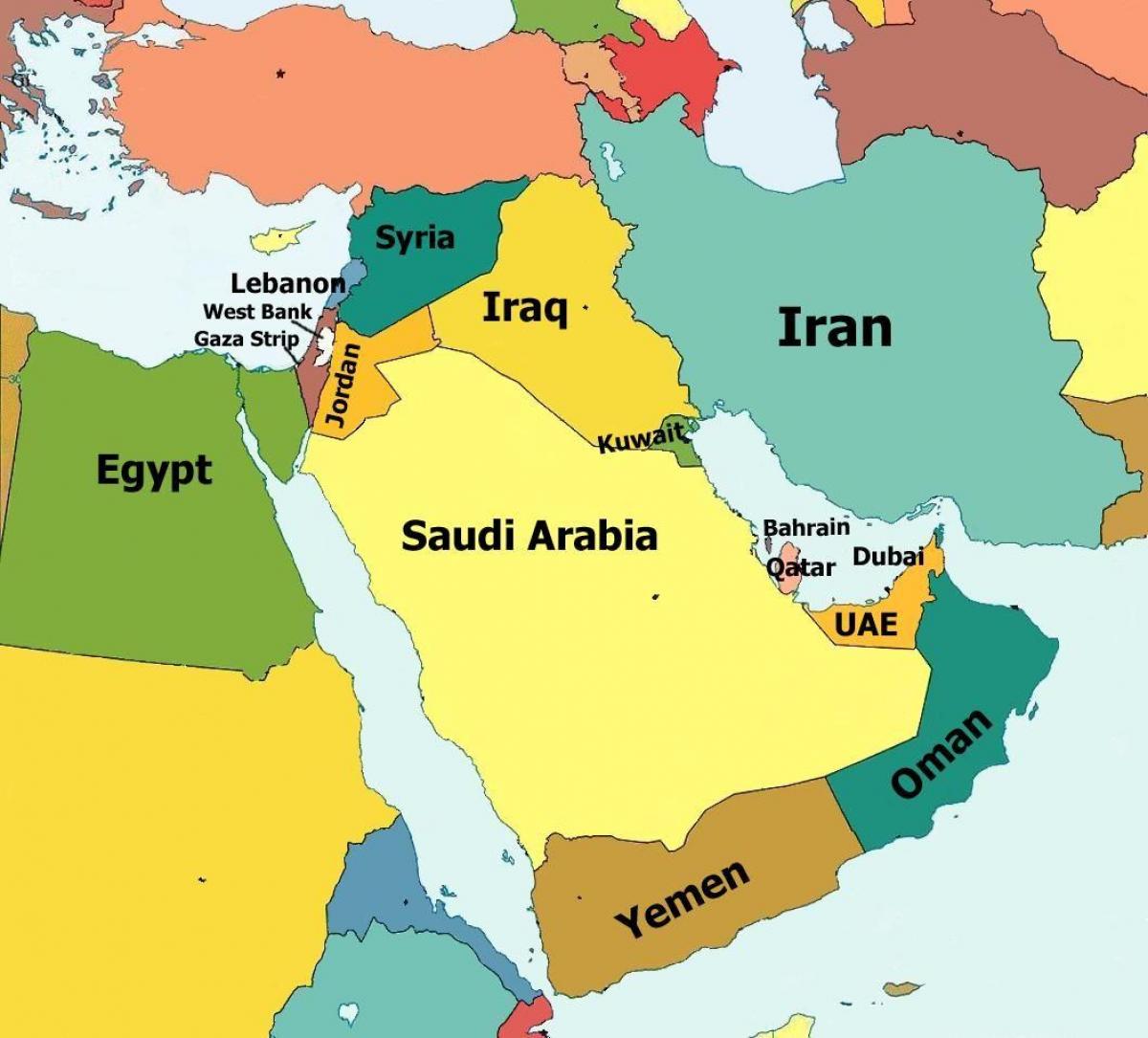 Страна Бахрейн на карте мира