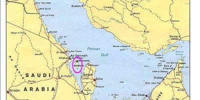 Карта острова Бахрейн 