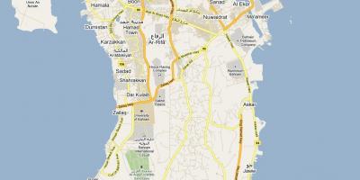 Карта улица карте Бахрейна