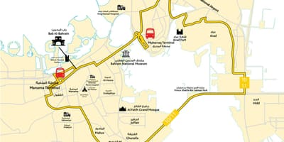 Карта Бахрейна автошколы дорога